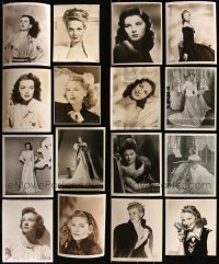 7z0167 LOT OF 16 PORTRAIT 8X10 STILLS OF PRETTY ACTRESSES 1930s-1940s leading & supporting stars!