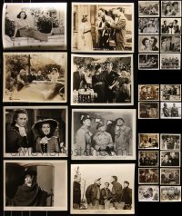 7z0157 LOT OF 28 8X10 STILLS 1930s-1950s great scenes from a variety of different movies!