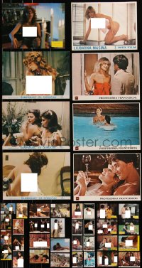 7z0242 LOT OF 48 SEXPLOITATION YUGOSLAVIAN LOBBY CARDS 1970s-1980s sexy images with lots of nudity!