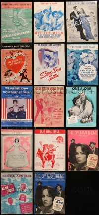 7z0415 LOT OF 14 1940S MOVIE SHEET MUSIC 1940s great songs from a variety of different movies!