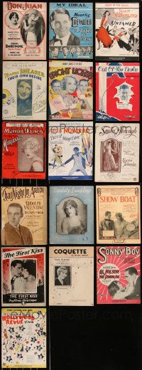 7z0413 LOT OF 16 1920S SHEET MUSIC 1920s great songs from a variety of different movies & more!