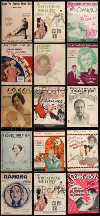 7z0414 LOT OF 15 1920S SHEET MUSIC 1920s great songs from a variety of different movies & more!