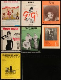 7z0429 LOT OF 7 MOVIE SHEET MUSIC 1950s-1970s great songs from a variety of different movies!