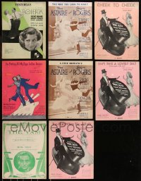 7z0427 LOT OF 8 FRED ASTAIRE & GINGER ROGERS MOVIE SHEET MUSIC 1930s a variety of great songs!