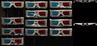 7z0233 LOT OF 12 SPY KIDS 3-D 3D GLASSES 2003 use them to watch 3D movies with your friends!