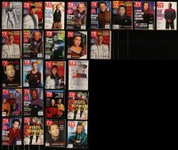 7z0458 LOT OF 25 TV GUIDE MAGAZINES WITH STAR TREK COVERS 1990s-2000s mostly The Next Generation!