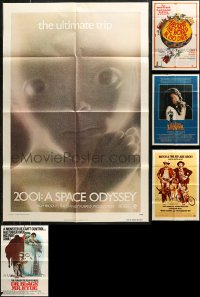 7z0326 LOT OF 7 FOLDED ONE-SHEETS 1960s-1980s great images from a variety of different movies!