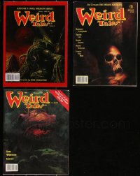 7z0592 LOT OF 3 WEIRD TALES MAGAZINES 1992-1999 filled with great images & articles!