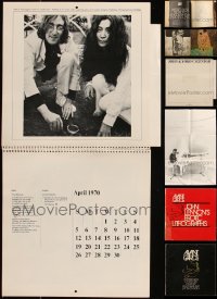 7z0264 LOT OF 5 JOHN LENNON & YOKO ONO TEMS 1960s-1970s the former Beatle and his wife!