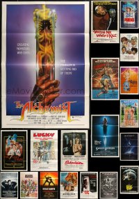 7z0308 LOT OF 28 FOLDED ONE-SHEETS 1970s-1980s great images from a variety of different movies!