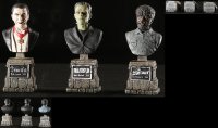 7z0235 LOT OF 3 SIDESHOW 2004 UNIVERSAL MONSTERS LEGACY COLLECTION BUST STATUES 2004 Dracula & more!