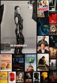 7z0107 LOT OF 24 UNFOLDED DOUBLE-SIDED 27X40 ONE-SHEETS 1990s-2010s cool movie images!