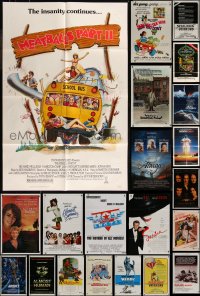 7z0283 LOT OF 88 FOLDED ONE-SHEETS 1970s-1990s great images from a variety of different movies!