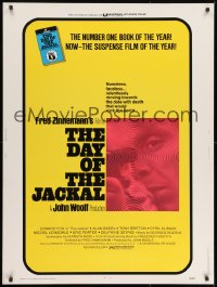 8a0144 DAY OF THE JACKAL 30x40 1973 Fred Zinnemann assassination classic, master killer Edward Fox!