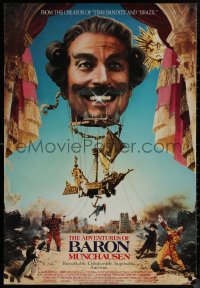 8a0739 ADVENTURES OF BARON MUNCHAUSEN int'l 1sh 1989 directed by Terry Gilliam, wacky balloon image!