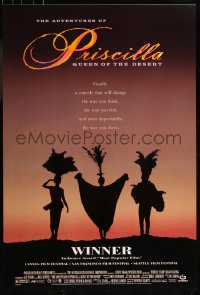 8a0740 ADVENTURES OF PRISCILLA QUEEN OF THE DESERT DS 1sh 1994 silhouette of Stamp, Weaving, Pearce!