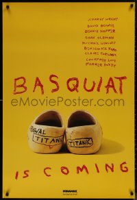 8a0765 BASQUIAT teaser 1sh 1996 Jeffrey Wright as Jean Michel Basquiat, directed by Julian Schnabel!