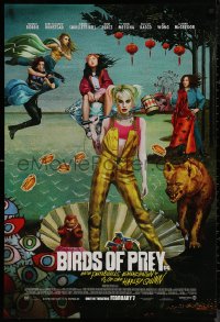 8a0778 BIRDS OF PREY advance DS 1sh 2020 Margot Robbie as Harley Quinn, great surreal artwork!