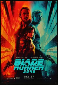 8a0783 BLADE RUNNER 2049 teaser DS 1sh 2017 great montage image with Harrison Ford & Ryan Gosling!