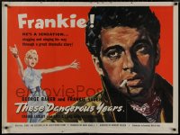 8a0643 DANGEROUS YOUTH British quad 1958 Frankie Vaughn is an Elvis-like star drafted in the Army!