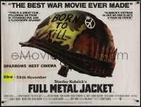 8a0657 FULL METAL JACKET British quad 1987 Stanley Kubrick Vietnam War movie, Philip Castle art!
