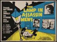 8a0674 LAMP IN ASSASSIN MEWS British quad 1962 black comedy about elderly murderous couple, rare!