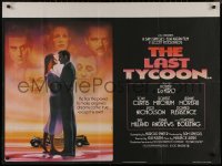 8a0676 LAST TYCOON British quad 1977 Robert De Niro, Jeanne Moreau, Elia Kazan, different Landi art!