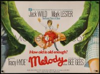 8a0679 MELODY British quad 1971 Mark Lester & Jack Wild, how old is old enough for your first love!