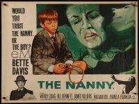 8a0683 NANNY British quad 1965 Tom William Chantrell art of Bette Davis, Hammer horror, ultra rare!
