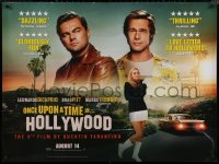 8a0686 ONCE UPON A TIME IN HOLLYWOOD teaser DS British quad 2019 Pitt, DiCaprio & Robbie, Tarantino!