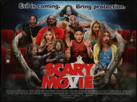 8a0703 SCARY MOVIE 5 British quad 2013 the supernatural is coming, bring protection, Charlie Sheen!