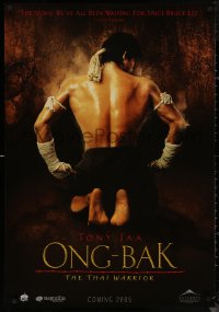8a0363 ONG-BAK teaser Canadian 1sh 2003 martial arts, cool image of Tony Jaa, Muai Thai kickboxing!