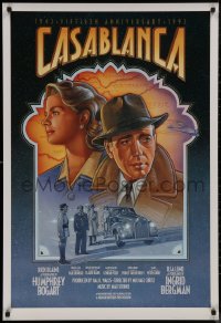 8a0131 CASABLANCA 27x40 video poster R1992 Humphrey Bogart, Ingrid Bergman, Curtiz classic!