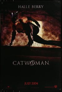 8a0802 CATWOMAN teaser DS 1sh 2004 great image of sexy Halle Berry in mask!