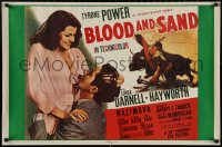 8a0184 BLOOD & SAND 23x35 commercial poster 1971 Power & Hayworth, Carlos Ruano-Llopis art!