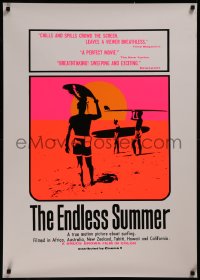 8a0189 ENDLESS SUMMER 28x40 commercial poster 2000s great John Van Hamersveld art from 1967 poster!