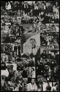 8a0190 HUMPHREY BOGART 23x35 commercial poster 1970s Bogey in Casablanca surrounded by many scenes!