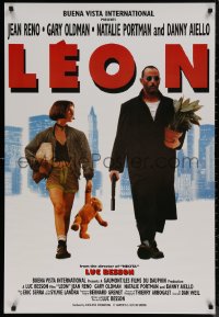 8a0193 LEON 27x40 commercial poster 1994 Luc Besson's The Profesional, Reno & young Natalie Portman!