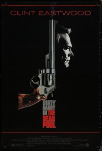 8a0823 DEAD POOL 1sh 1988 Clint Eastwood as tough cop Dirty Harry, cool gun image!