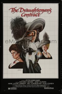8a0832 DRAUGHTSMAN'S CONTRACT 1sh 1983 Peter Greenaway, cool Sparacio art of Higgins & top cast!