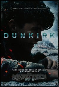 8a0836 DUNKIRK advance DS 1sh 2017 Christopher Nolan, Tom Hardy, Murphy, different close-up!