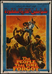 8a0522 PEOPLE THAT TIME FORGOT Egyptian poster 1981 Edgar Rice Burroughs, different Magdy Weliem art
