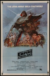 8a0843 EMPIRE STRIKES BACK style B NSS style 1sh 1980 George Lucas classic, art by Tom Jung!