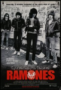 8a0845 END OF THE CENTURY: THE STORY OF THE RAMONES 1sh 2003 great image of legendary band!