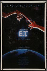 8a0838 E.T. THE EXTRA TERRESTRIAL studio style 1sh 1982 Steven Spielberg classic, John Alvin art!