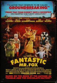 8a0850 FANTASTIC MR. FOX advance DS 1sh 2009 Wes Anderson stop-motion, Clooney, Streep