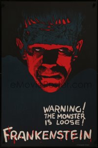 8a0062 FRANKENSTEIN teaser S2 poster 2000 best teaser artwork of Boris Karloff as the monster!