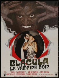 8a0550 BLACULA French 23x31 1972 black vampire William Marshall is deadlier than Dracula!