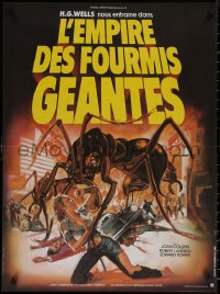 8a0558 EMPIRE OF THE ANTS French 23x31 1978 H.G. Wells, completely different art of monster attacking!