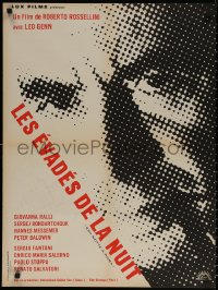 8a0559 ESCAPE BY NIGHT French 23x31 1961 Leo Genn, Giovanna Ralli, directed by Roberto Rossellini!